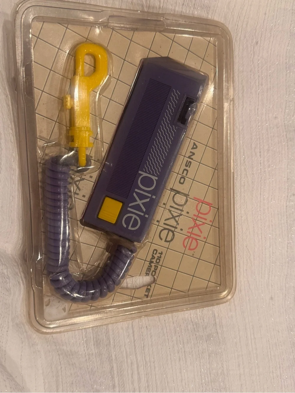 Pixie 110 vintage camera.  Film photography.  New old stock – Purple/Yellow